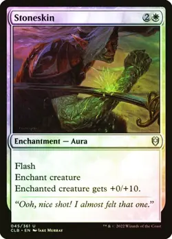 Stoneskin FOIL - 045/361 - Uncommon - Commander Legends CLB MTG - Image 1