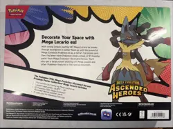 Pokemon Ascended Heroes Premium Poster Collection Mega Lucario IN HAND 10 PACKS - Image 2
