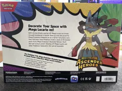 Pokemon TCG Ascended Heroes Premium Poster Collection Mega Lucario IN HAND - Image 2