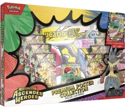 Pokemon Ascended Heroes: Mega Lucario Premium Poster Collection IN HAND ✅ - Image 1