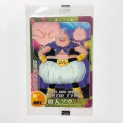 S5386 Majin Buu 081 Dragon Ball Morinaga Clear Card Japanese Sealed YF26 - Image 1