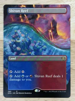 MTG Shivan Reef Dominaria United DMU Borderless NM Non Foil Magic The Gathering - Image 1