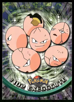 Pokemon Cards Exeggcute #102 Topps Trading Cards Series 2 LP *2 - Image 1