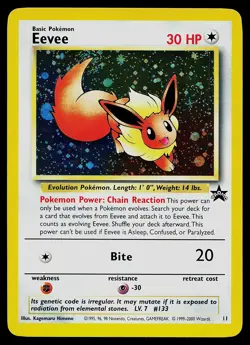 Pokemon Card - Eevee Wizards Black Star Promos 11 Holo Promo - Image 1