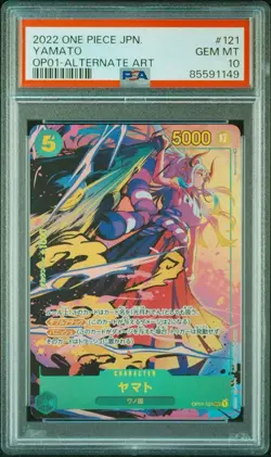 PSA 10 Yamato SEC Alternate Art OP01-121 2022 ONE PIECE Card Japanese - Image 1