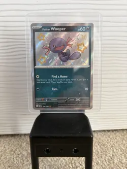 Pokemon TCG Paldean Fates Paldean Wooper Holo Card 180/091 Baby Shiny - Image 1