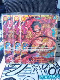 Bandai Gold Roger OP03-114 Secret Rare Foil English One Piece Card Game - Image 1