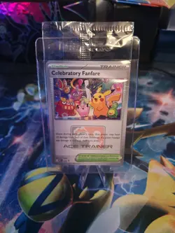Pokemon TCG Celebratory Fanfare MEP 028 ACE Trainer Card Promo 2025 Sealed - Image 1