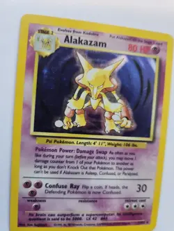 Alakazam Holo Base Pokemon Card WOTC - Image 1
