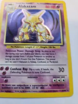 Alakazam Holo Base Pokemon Card WOTC - Image 5