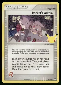 Pokemon Cards Rocket's Admin. 86/109 Celebrations NM - Image 1
