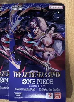 One Piece Card Game The Azure Sea's Seven OP-14 Sleeved Booster Packs Lot of 5 - Image 4