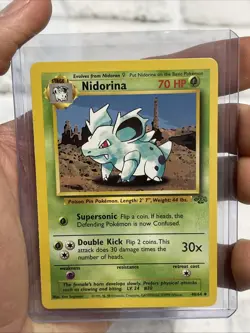 Pokemon Jungle Card 40/64 Nidorina Unlimited Edition Uncommon NM/MT Never Played - Image 1