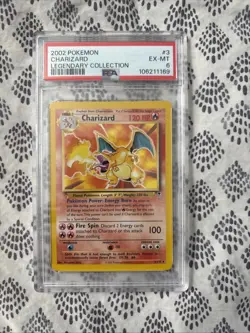 2002 Pokemon Legendary Collection #3 Charizard Legendary Collection PSA 6 - Image 1