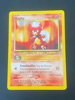 CARTE POKEMON MAGBY 23/111 FR RARE NEO GENESIS - EXC - Image 1