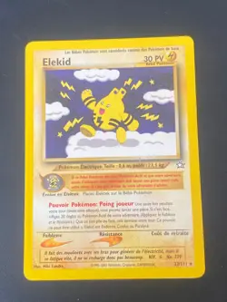 CARTE POKEMON ELEKID 22/111 FR RARE NEO GENESIS - NM - Image 1