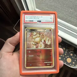 Pokemon 2010 HGSS ARCANINE REV FOIL PSA 7 Low Pop Near Mint 1/123 - Image 1
