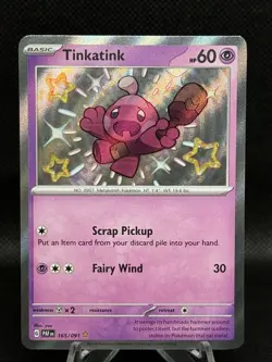 Pokemon Tinkatink 165/091 Sv: Paldean Fates Holo (NM) - Image 1