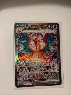 Pokemon TCG Charizard EX Holo Obsidian Flames Sir 223/197 Near Mint Condition - Image 1