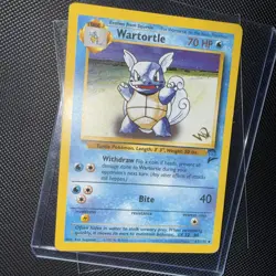 Pokemon TCG Wartortle Card 63/130 Base Set 2 Promo W Gold Stamped 1999 - Image 3