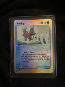 Pokemon TCG - Mudkip - EX Dragon 65/97 RARE Reverse Holo 2003 Vintage E Reader - Image 1