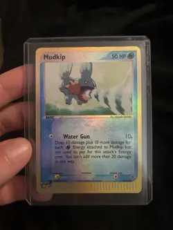 Pokemon TCG - Mudkip - EX Dragon 65/97 RARE Reverse Holo 2003 Vintage E Reader - Image 2