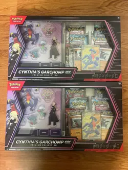Pokemon TCG Cynthia's Garchomp ex Premium Collection Boxes x2 NEW FACTORY SEALED - Image 1