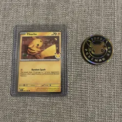 Pikachu (Pokemon Day 2026) 051/162 w/ Coin - NM - Image 1