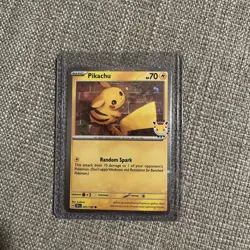 Pikachu (Pokemon Day 2026) 051/162 w/ Coin - NM - Image 3