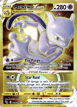 Mewtwo VSTAR 086/078 Pokemon Go Secret Rare NM - Image 1
