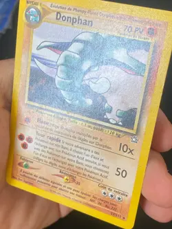 CARTE POKEMON DONPHAN 21/111 FR RARE NEO GENESIS - TBE/EXC - Image 2