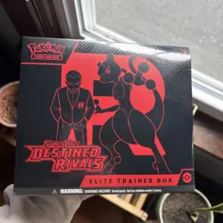 POKEMON TCG S&V DESTINED RIVALS ELITE TRAINER BOX ETB Sealed in Acrylic Case - Image 2