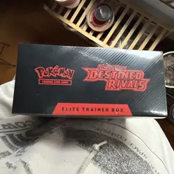 POKEMON TCG S&V DESTINED RIVALS ELITE TRAINER BOX ETB Sealed in Acrylic Case - Image 3