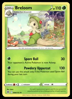 Breloom SWSH09: Brilliant Stars 004/172 MP Pokemon TCG | Buy 10 Get 10 Free - Image 1