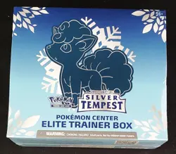 2022 Pokemon Center Exclusive Elite Trainer Box: Sword & Shield Silver Tempest - Image 1