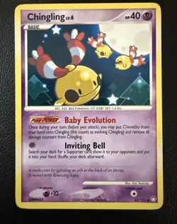 The Pokemon Company Chingling 42/123 Mysterious Treasures Regular Uncommon HP 40 - Image 1
