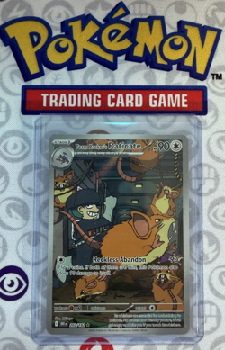 Pokemon Team Rocket's Raticate 202/182 Sv10 Destined Rivals Holo Full Art 90HP - Image 1