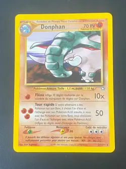 CARTE POKEMON DONPHAN 21/111 FR RARE NEO GENESIS -EXC/NM - Image 1
