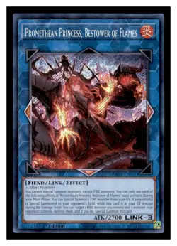 Yugioh Promethean Princess, Bestower of Flames RA03-EN050 Secret Rare NM - Image 1