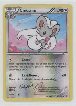 Cinccino Reverse Foil Pokemon XY Fates Collide #88 - Image 1