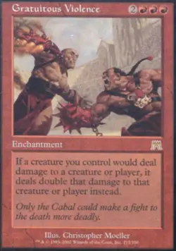 MTG English Gratuitous Violence NM Normal Onslaught - Image 1