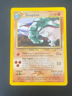 CARTE POKEMON DONPHAN 21/111 FR RARE NEO GENESIS - EXC/NM - Image 1