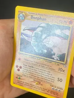 CARTE POKEMON DONPHAN 21/111 FR RARE NEO GENESIS - EXC/NM - Image 2
