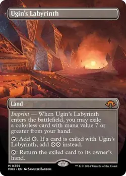 MTG English Ugin's Labyrinth (Borderless) NM Foil Modern Horizons 3 - Image 1