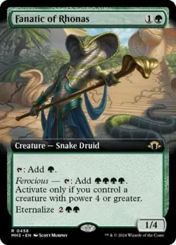 MTG English Fanatic of Rhonas (Extended Art) NM Normal Modern Horizons 3 - Image 1