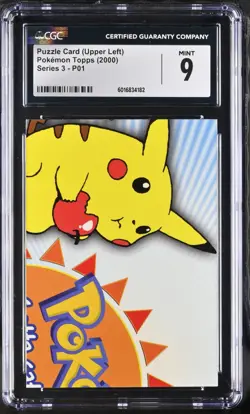 CGC 9 Puzzle Card (Upper Left) P01 Topps Seriese 3 2000 Pokemon Card - Image 1