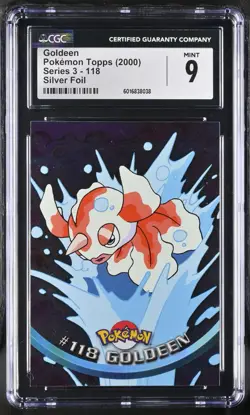 CGC 9 Goldeen #118 Silver Foil Topps Series 3 2000 Pokemon Card - Image 1