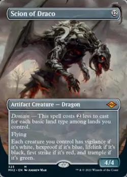 MTG English Scion of Draco (Borderless) NM Foil Modern Horizons 2 - Image 1