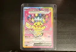 Pikachu Ex Sv08: Surging Sparks Ultra Rare Holo 219/191 Pokemon TCG Card - Image 1