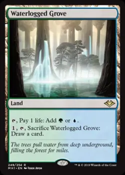 MTG English Waterlogged Grove NM Normal Modern Horizons - Image 1